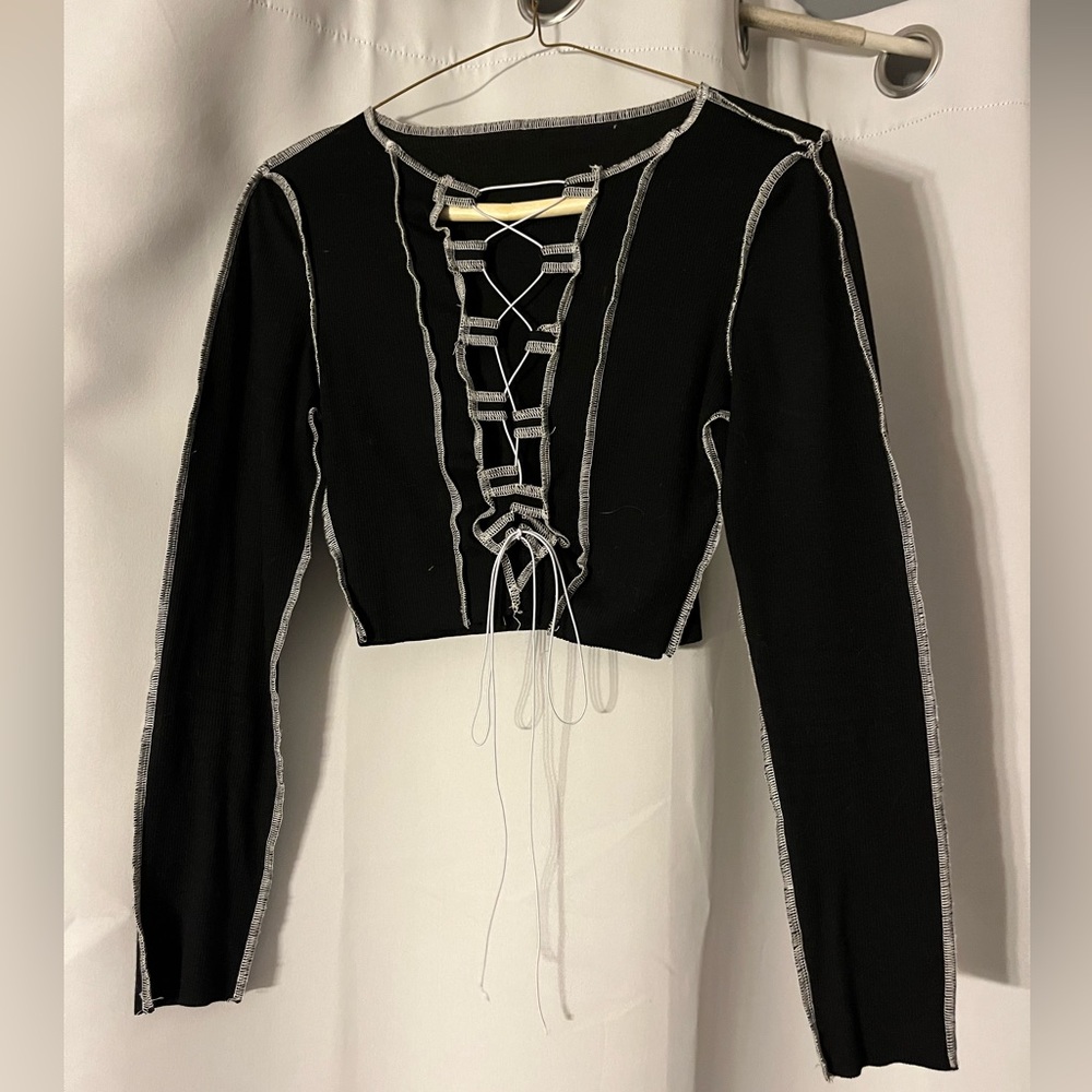 Small handmade front tie top.